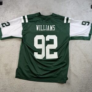 New York Jets Leonard Williams Jersey Mens Large Green #92 NFL Pro Line Mesh
